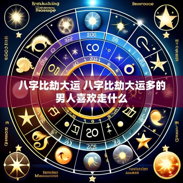 八字比劫大运 八字比劫大运多的男人喜欢走什么