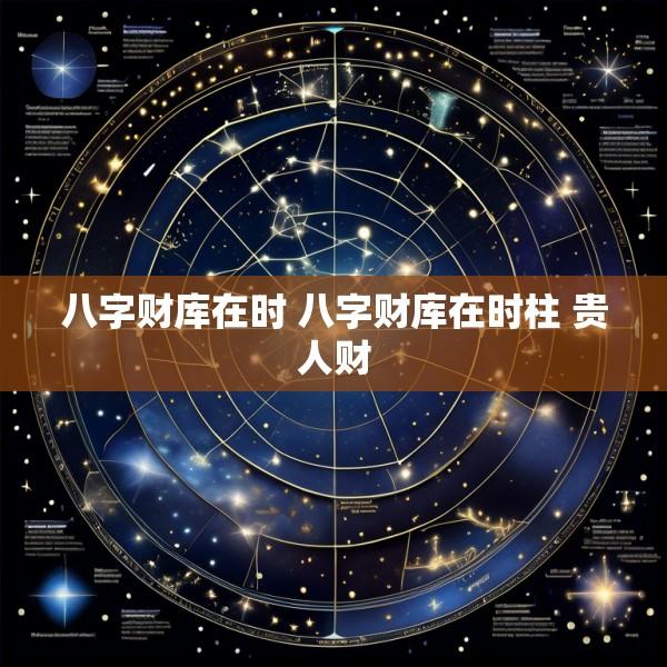 八字财库在时 八字财库在时柱 贵人财