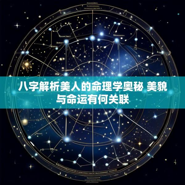八字解析美人的命理学奥秘 美貌与命运有何关联