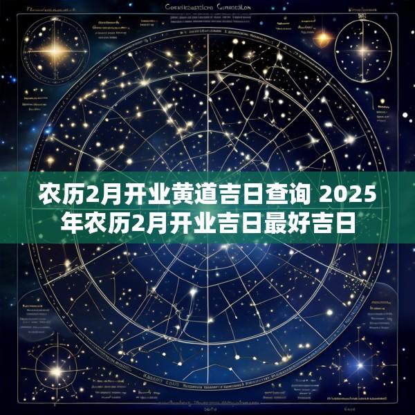 农历2月开业黄道吉日查询 2025年农历2月开业吉日最好吉日