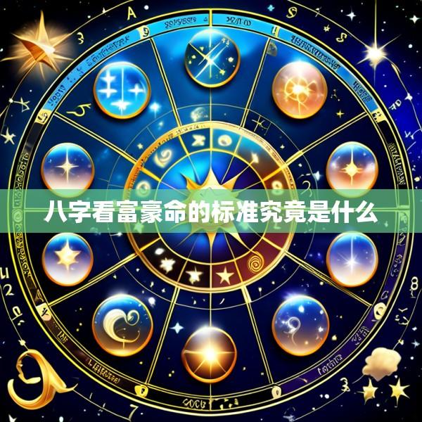 八字看富豪命的标准究竟是什么