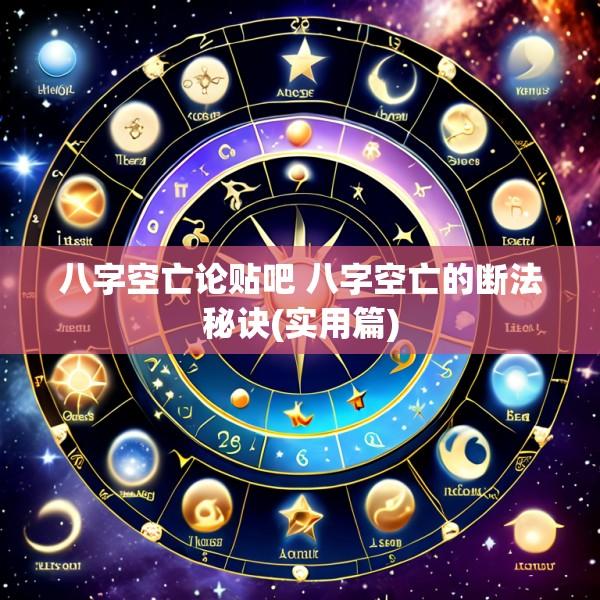 八字空亡论贴吧 八字空亡的断法秘诀(实用篇)