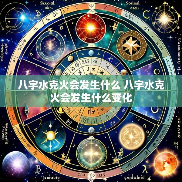 八字水克火会发生什么 八字水克火会发生什么变化