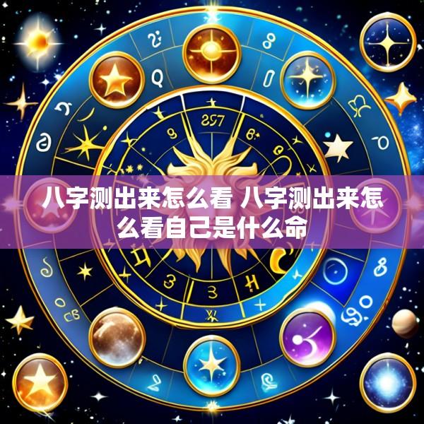 八字测出来怎么看 八字测出来怎么看自己是什么命