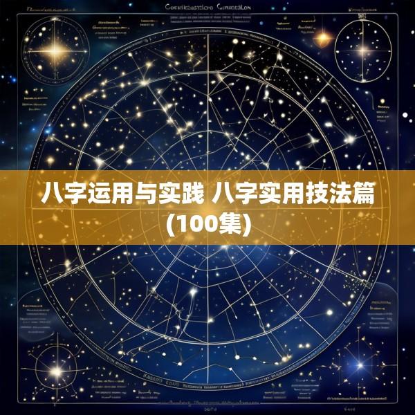 八字运用与实践 八字实用技法篇(100集)