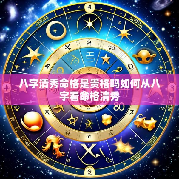 八字清秀命格是贵格吗如何从八字看命格清秀