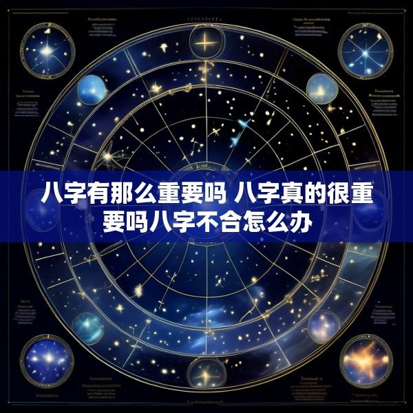 八字有那么重要吗 八字真的很重要吗八字不合怎么办