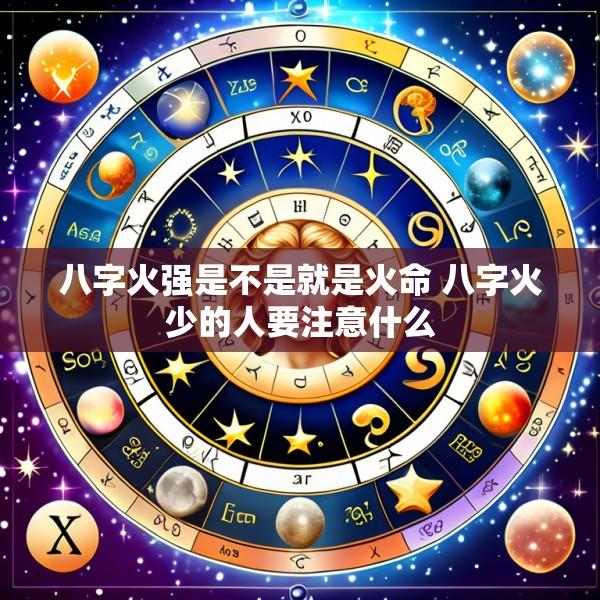 八字火强是不是就是火命 八字火少的人要注意什么