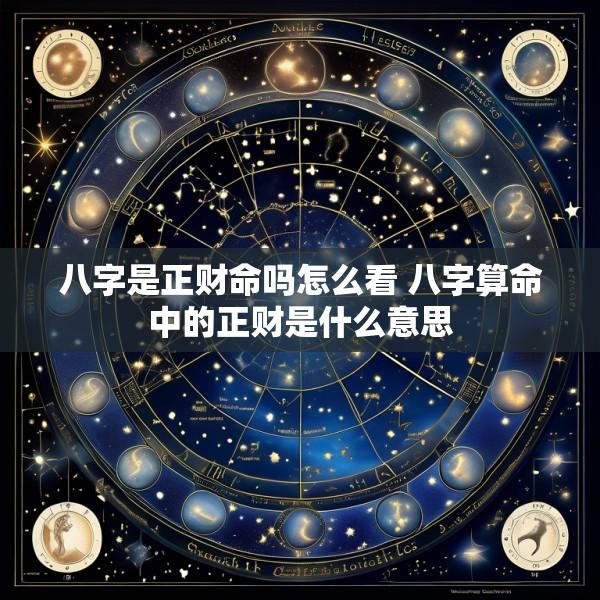 八字是正财命吗怎么看 八字算命中的正财是什么意思