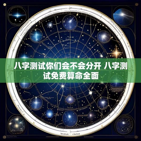 八字测试你们会不会分开 八字测试免费算命全面
