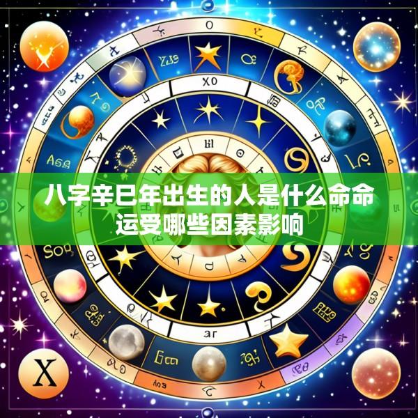 八字辛巳年出生的人是什么命命运受哪些因素影响