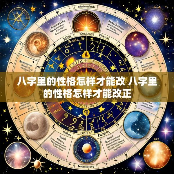 八字里的性格怎样才能改 八字里的性格怎样才能改正