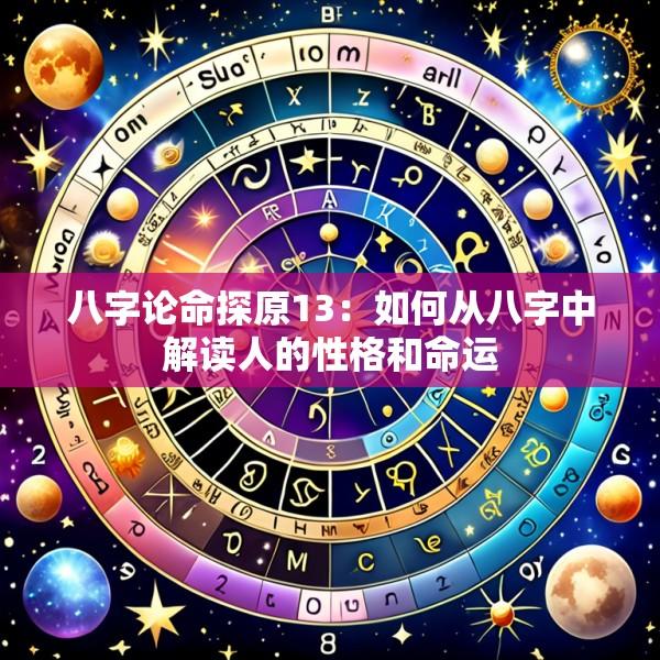 八字论命探原13：如何从八字中解读人的性格和命运