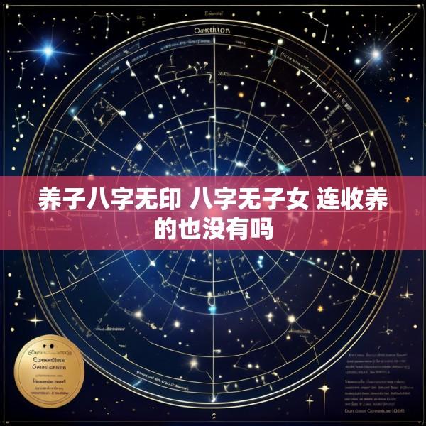 养子八字无印 八字无子女 连收养的也没有吗