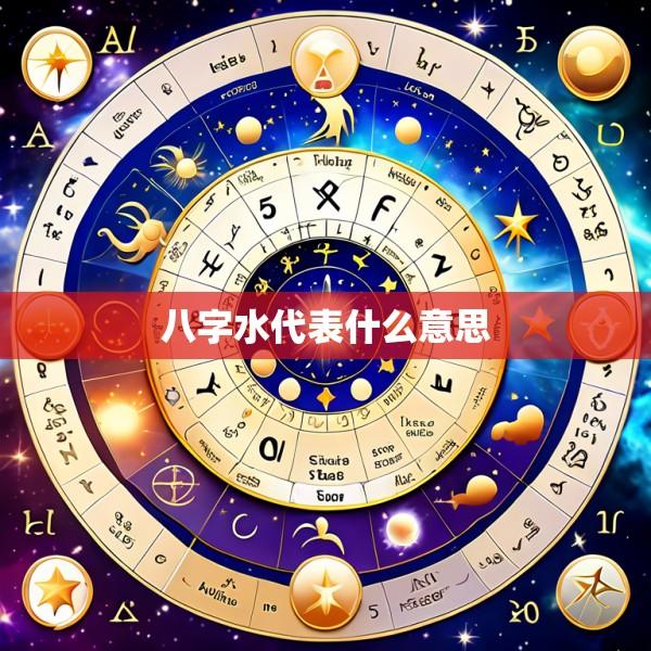 八字水代表什么意思