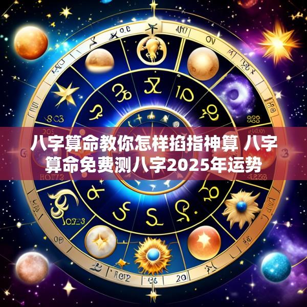 八字算命教你怎样掐指神算 八字算命免费测八字2025年运势