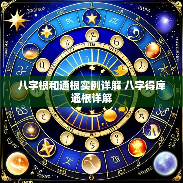 八字根和通根实例详解 八字得库通根详解
