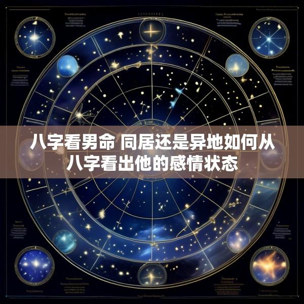 八字看男命 同居还是异地如何从八字看出他的感情状态