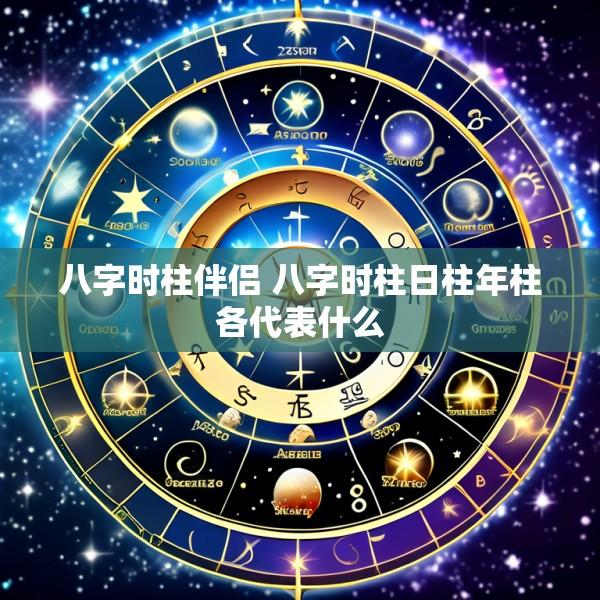 八字时柱伴侣 八字时柱日柱年柱各代表什么