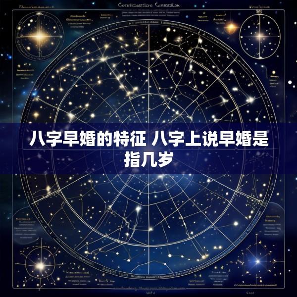 八字早婚的特征 八字上说早婚是指几岁