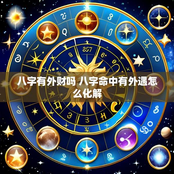 八字有外财吗 八字命中有外遇怎么化解