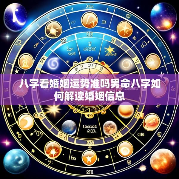 八字看婚姻运势准吗男命八字如何解读婚姻信息