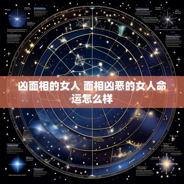 凶面相的女人 面相凶恶的女人命运怎么样