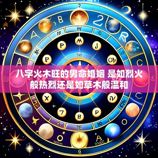 八字火木旺的男命婚姻 是如烈火般热烈还是如草木般温和