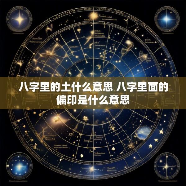 八字里的土什么意思 八字里面的偏印是什么意思