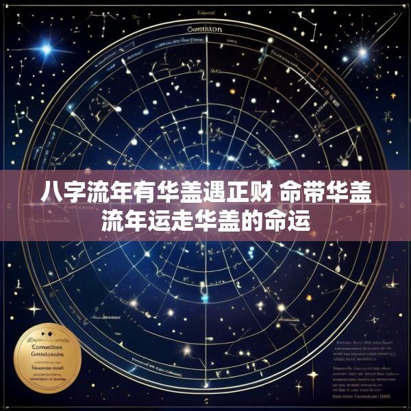 八字流年有华盖遇正财 命带华盖流年运走华盖的命运