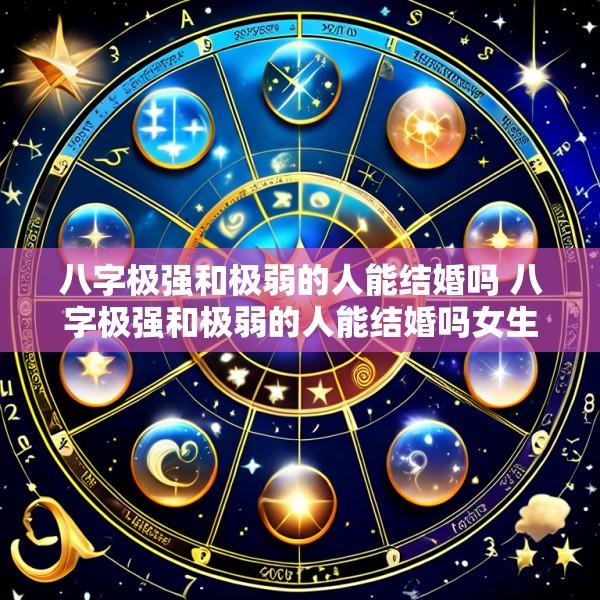 八字极强和极弱的人能结婚吗 八字极强和极弱的人能结婚吗女生