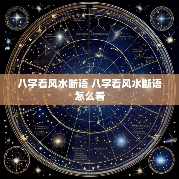 八字看风水断语 八字看风水断语怎么看