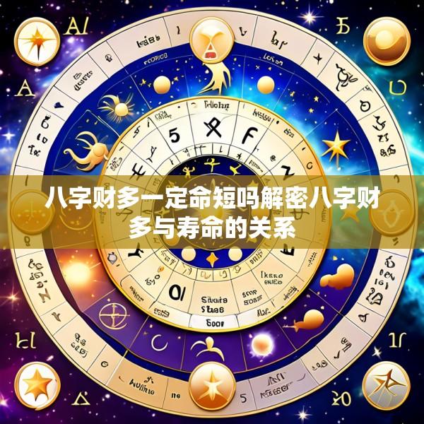 八字财多一定命短吗解密八字财多与寿命的关系