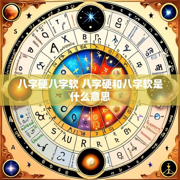 八字硬八字软 八字硬和八字软是什么意思