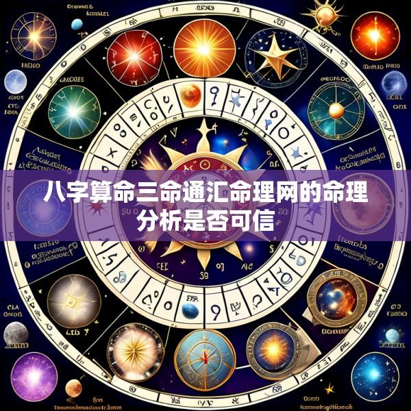 八字算命三命通汇命理网的命理分析是否可信