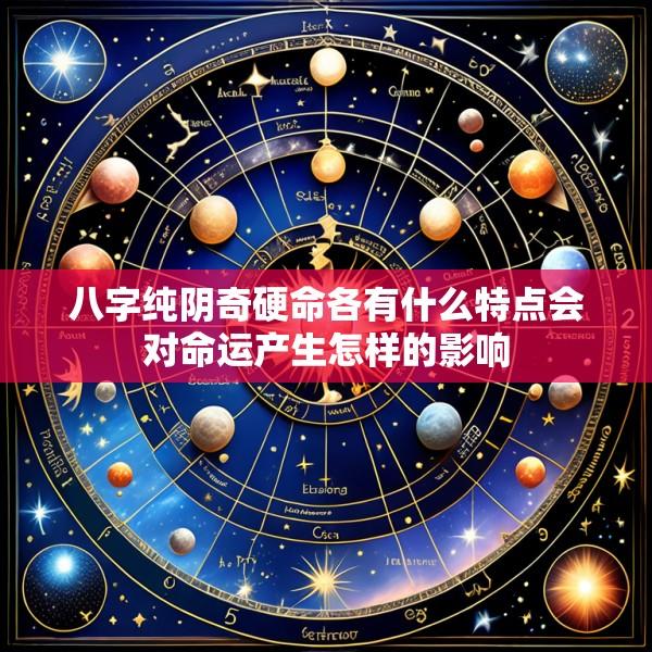 八字纯阴奇硬命各有什么特点会对命运产生怎样的影响