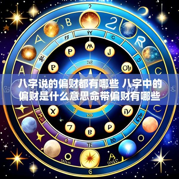 八字说的偏财都有哪些 八字中的偏财是什么意思命带偏财有哪些作用