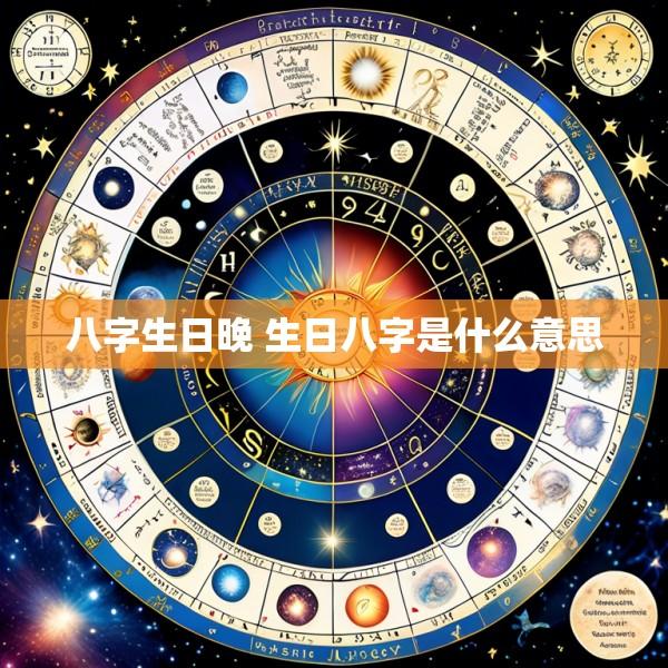 八字生日晚 生日八字是什么意思