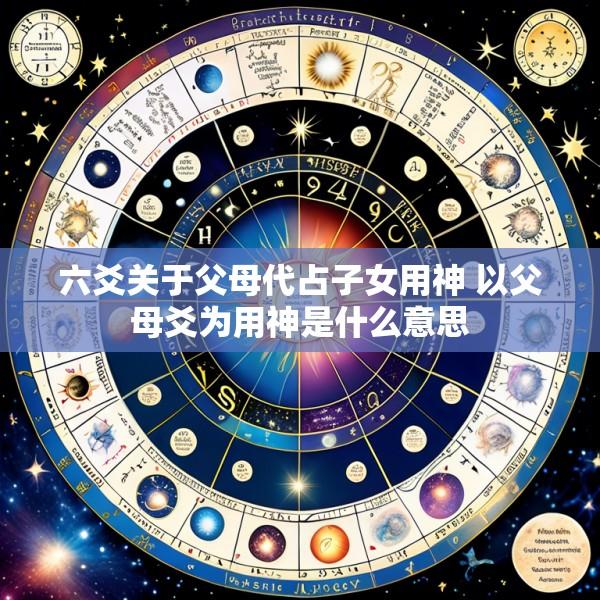 六爻关于父母代占子女用神 以父母爻为用神是什么意思
