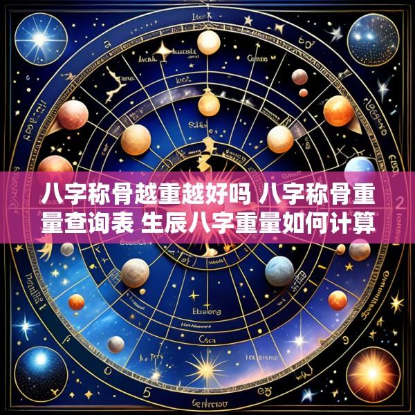 八字称骨越重越好吗 八字称骨重量查询表 生辰八字重量如何计算