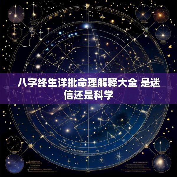 八字终生详批命理解释大全 是迷信还是科学