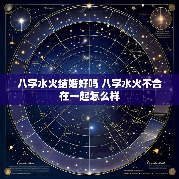 八字水火结婚好吗 八字水火不合在一起怎么样