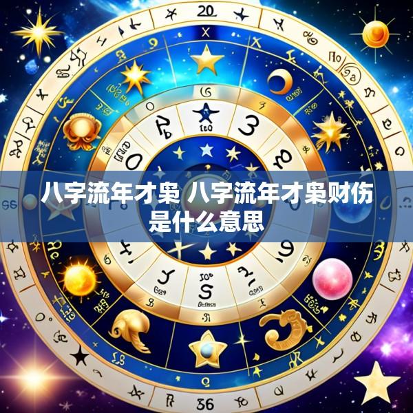 八字流年才枭 八字流年才枭财伤是什么意思