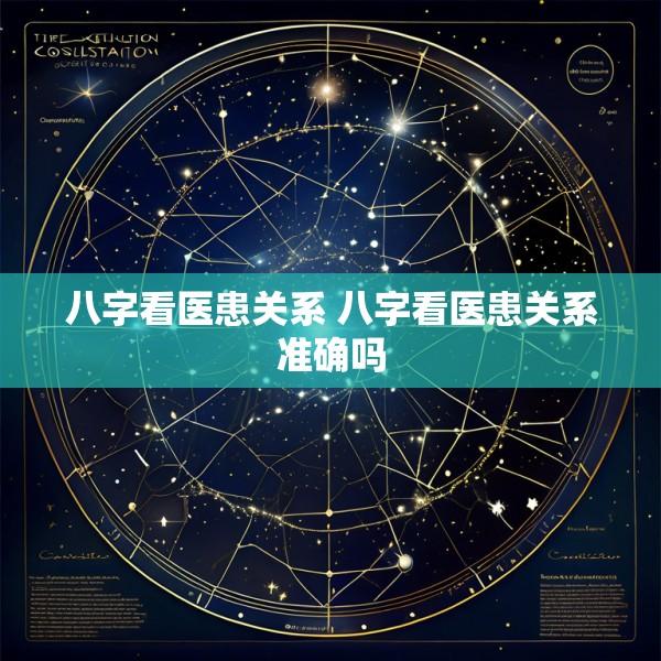 八字看医患关系 八字看医患关系准确吗