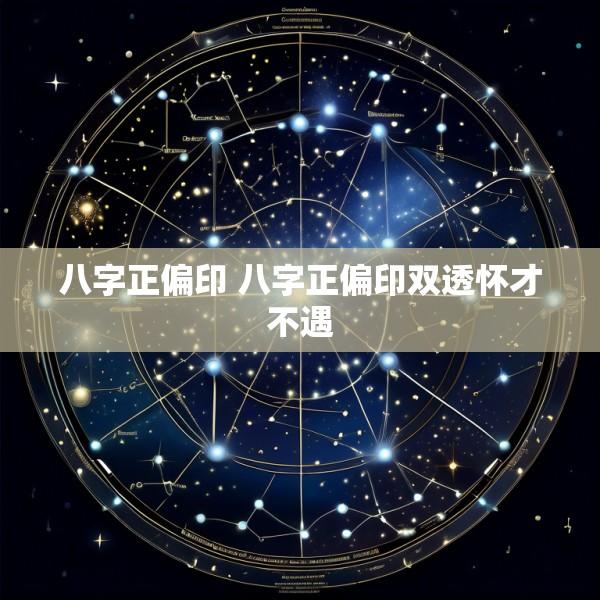 八字正偏印 八字正偏印双透怀才不遇