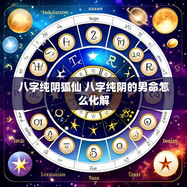 八字纯阴狐仙 八字纯阴的男命怎么化解