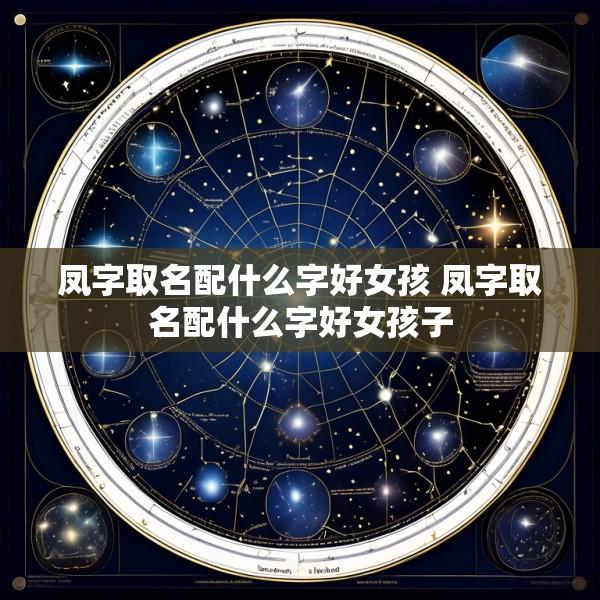 凤字取名配什么字好女孩 凤字取名配什么字好女孩子