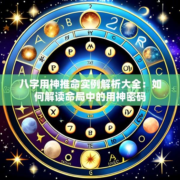 八字用神推命实例解析大全：如何解读命局中的用神密码