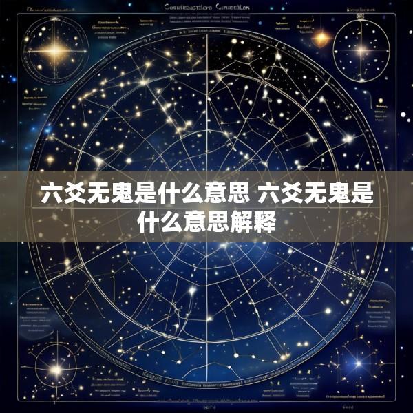 六爻无鬼是什么意思 六爻无鬼是什么意思解释
