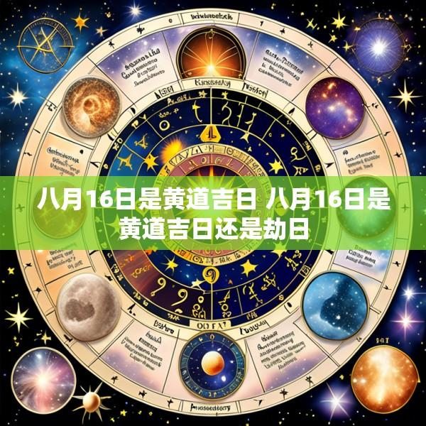 八月16日是黄道吉日 八月16日是黄道吉日还是劫日